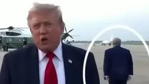 A video circulating on X claims to show a "body double" for former President Donald Trump
