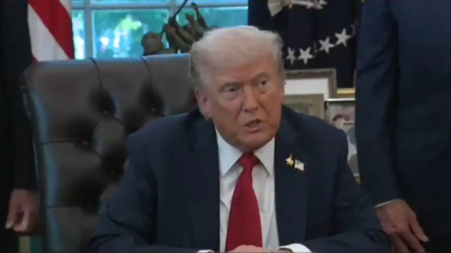US President Donald Trump has defended his decision to bar CNN, MS NOW and POLITICO
