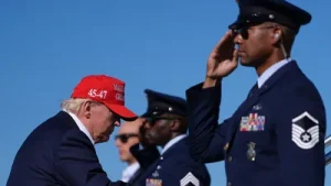 President Donald Trump sparked a row on Labor Day with alleged videos going viral claiming