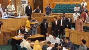 Sharma raised the issue at the very outset of the proceedings, arguing that the Speaker should