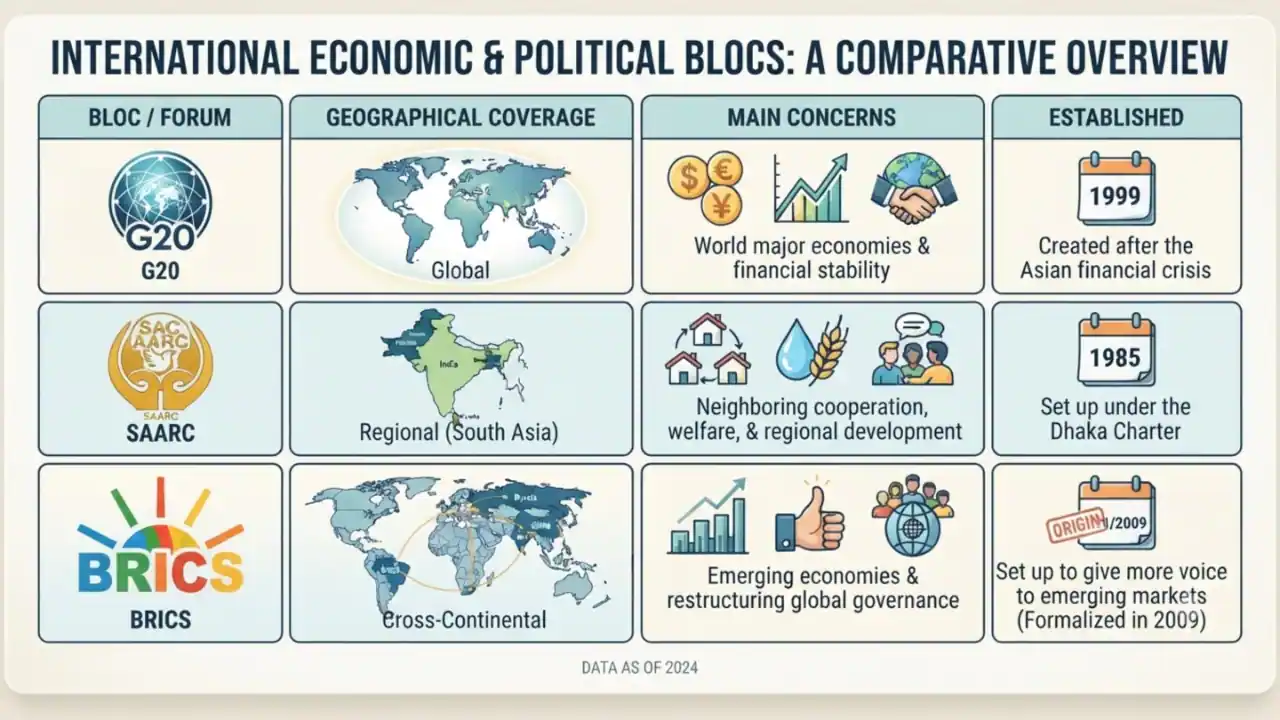 BRICS, and SAARC tend to grab media headlines at major diplomatic meetings around the world