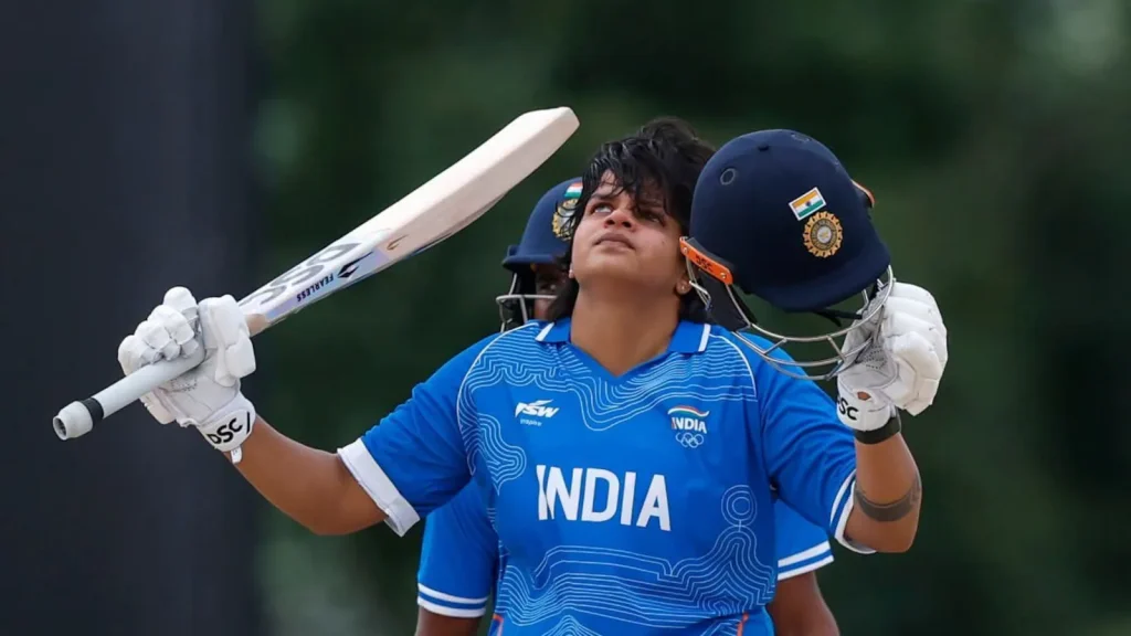 Shafali Verma peeled off her maiden T20I century, an unbeaten 100 off just 49 balls, to power