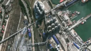 Russia’s biggest Black Sea port of Novorossiysk and the surrounding areas were attacked