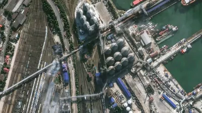 Russia’s biggest Black Sea port of Novorossiysk and the surrounding areas were attacked
