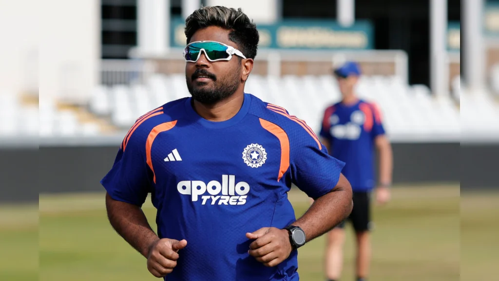 Sanju Samson was dismissed for 10 off eight balls
