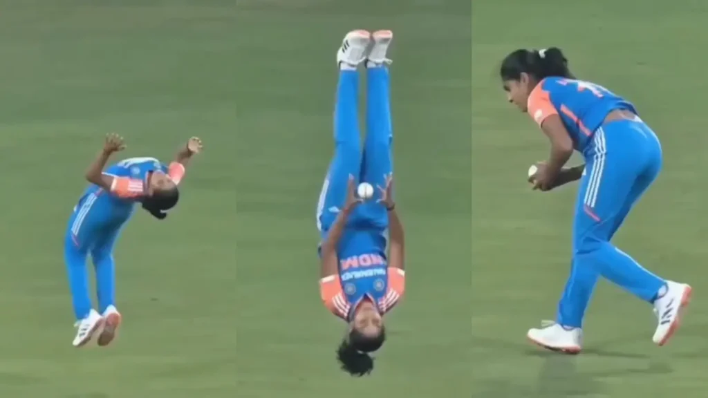 One handle called it a catch by Harmanpreet Kaur