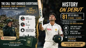 Coming in at No.9, Razaullah took the attack to England's pace bowlers and played a major role