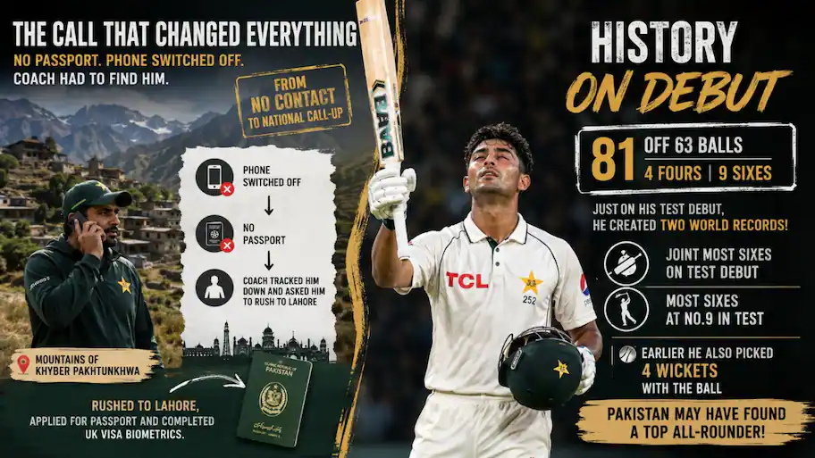 Coming in at No.9, Razaullah took the attack to England's pace bowlers and played a major role