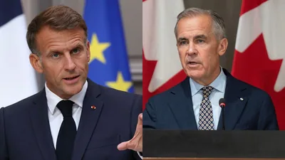 French President Emmanuel Macron is scheduled to meet with Canadian Prime Minister Mark Carney