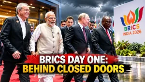 The full story of day one at the BRICS Summit — Behind closed doors and under storm skies