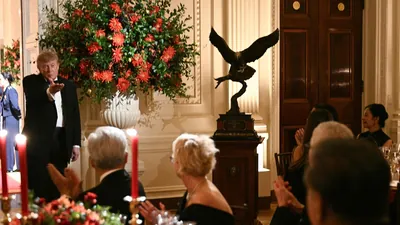 At a recent state dinner in Washington, US President Donald Trump presented a sculptural