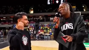 India batter Rinku Singh gave his fans a hilarious moment while attending a basketball match