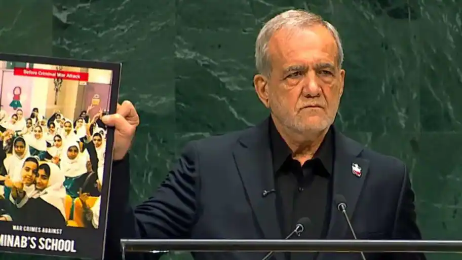 Pezeshkian repeatedly returned to the US and Israeli attacks during his speech and said Iran