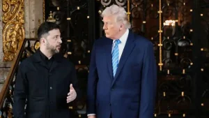 Ukrainian President Volodymyr Zelensky said on Sunday that he will meet US President Donald