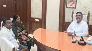 Sources said the candidate, Sanchita Pradhan Dey, met Bengal Chief Minister Suvendu Adhikari