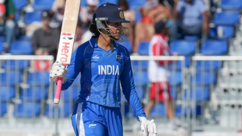 India won their second consecutive gold in the Asian Games after beating Sri Lanka by 147 runs