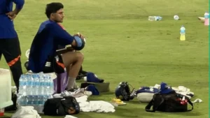 Gill had suffered a sharp blow on his right elbow from a rising delivery bowled by fast bowler