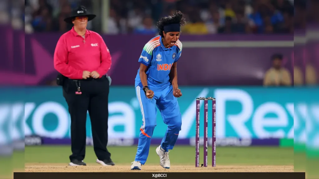 India's Shree Charani has set a new record for the highest-ever rating in the ICC Women's T20I