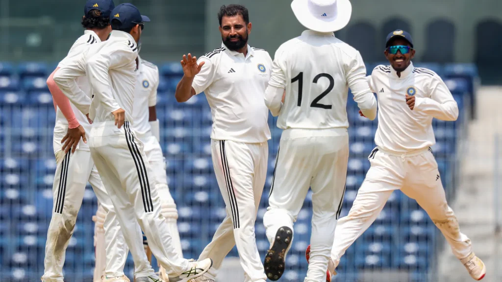 India internationals Mohammed Shami and Mukesh Kumar starred with the ball as East Zone ended