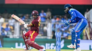 Centuries from John Campbell , Shai Hope and Amir Jangoo powered the West Indies to their first