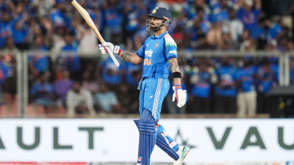 Entering the match, Kohli needed 59 runs to leapfrog Sachin Tendulkar for the record, who is