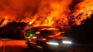 Firefighting teams are currently battling two significant wildfires in Monterey County, which