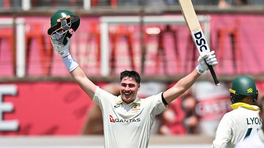 Australia struck early in South Africa's innings after Matt Renshaw made a career-best 190