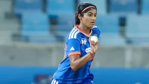 Nandni has made the biggest leap among the Indian bowlers, rising 26 places to 45th