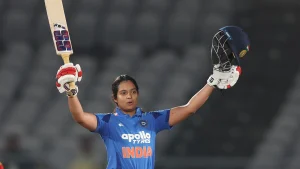 Pratika Rawal slammed her third 50-overs century after Shree Charani recorded career-best