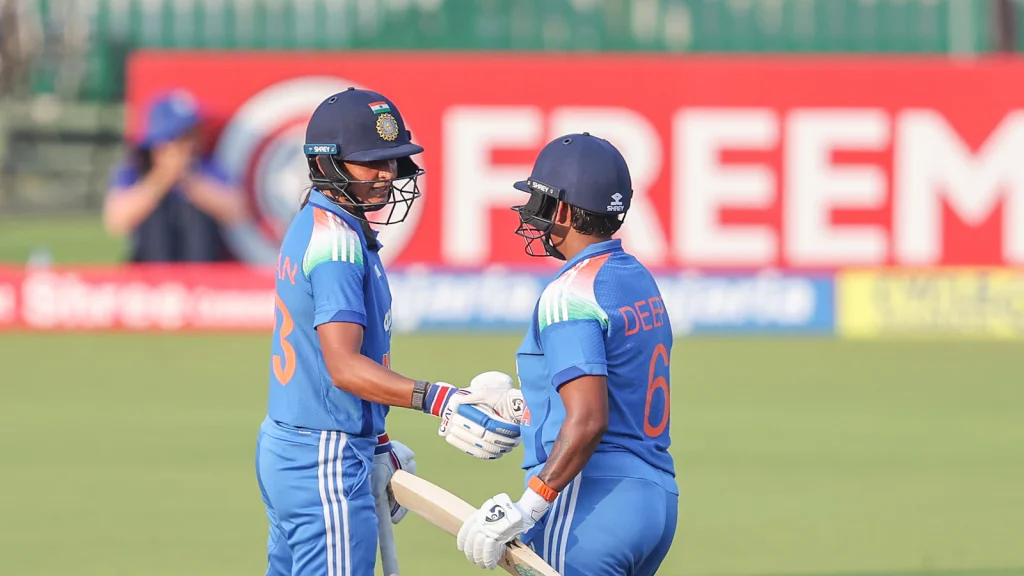 Harmanpreet Kaur was brutal and Deepti Sharma sublime as their twin centuries headlined India's