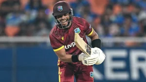 Hope's 21st ODI hundred, which came off 143 balls, carried the Windies past India's 351