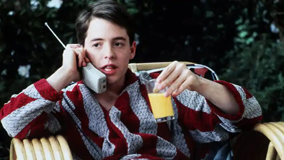 Dialogue of the day: Ferris argues it while looking straight at the audience, in the middle