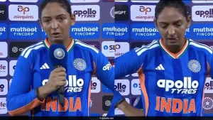 Former India captain Harmanpreet Kaur on Tuesday got emotional after smashing an unbeaten 91