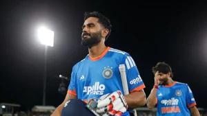 India all-rounder Naman Dhir shattered a 17-year-old record with his match-winning cameo of 42