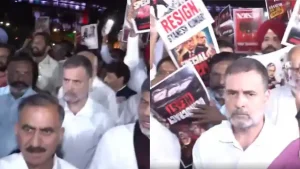 Speaking to reporters after a meeting with President Droupadi Murmu, Rahul Gandhi said
