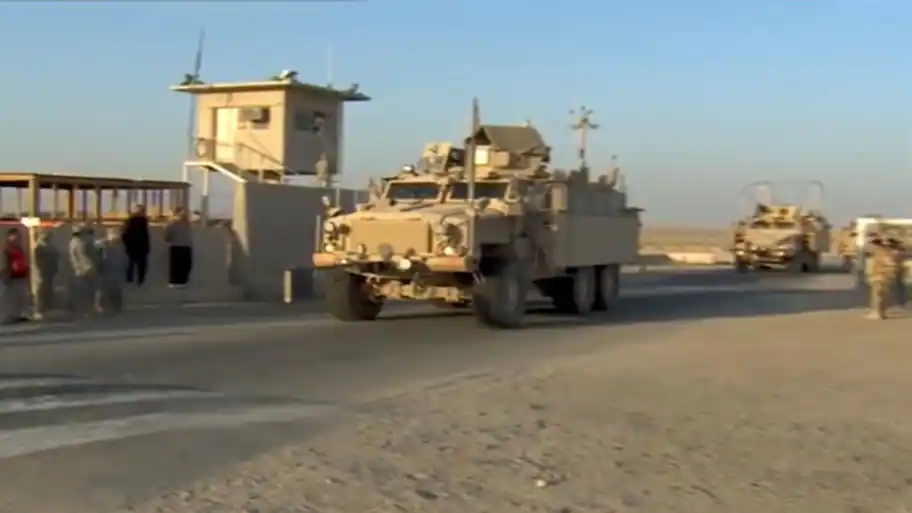 The last US troops and equipment left the Erbil Air Base in northern Iraq on September 30