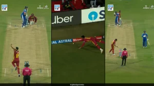 India batter Tilak Varma became the victim of his own casual approach during the third T20I