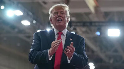 During his early voting, used a post-voting media interaction to accuse Democrats