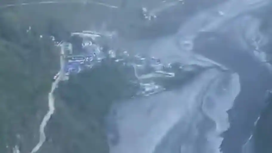 A sudden flood in Nepal’s Budhi Gandaki River swept away three bridges and more than 35 houses