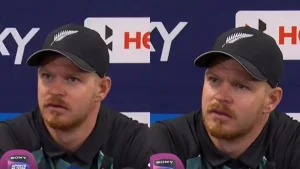 New Zealand batter Glenn Phillips had a hilarious exchange with an Indian journalist