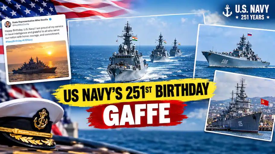 During social media celebrations for the US Navy's 251st birthday on October 13, several