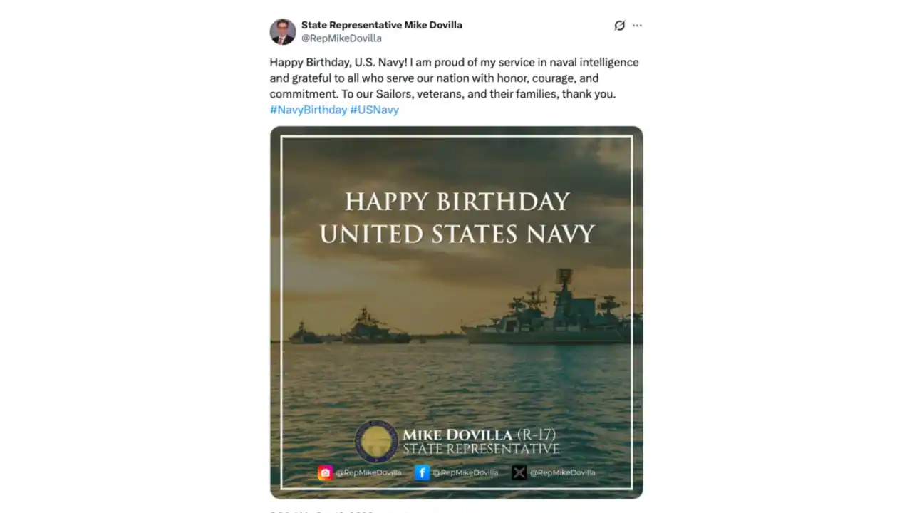 During social media celebrations for the US Navy's 251st birthday on October 13, several