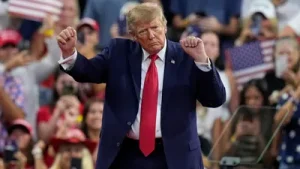 President Donald Trump appeared to make ‘weird sounds’ when speaking at rallies in South