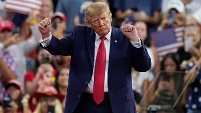 President Donald Trump appeared to make ‘weird sounds’ when speaking at rallies in South