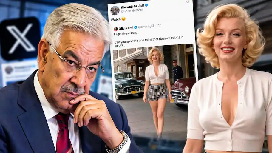 Pakistan's 77-year-old Defence Minister, Khawaja Asif, reposted it at 11:04 PM with a single
