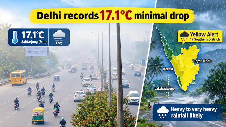 Safdarjung witnessed a chilly minimum temperature of 17.1°C, while: The wider industry impact