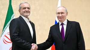 During his meeting with Pezeshkian in Turkmenistan earlier this month, Putin said Russia was