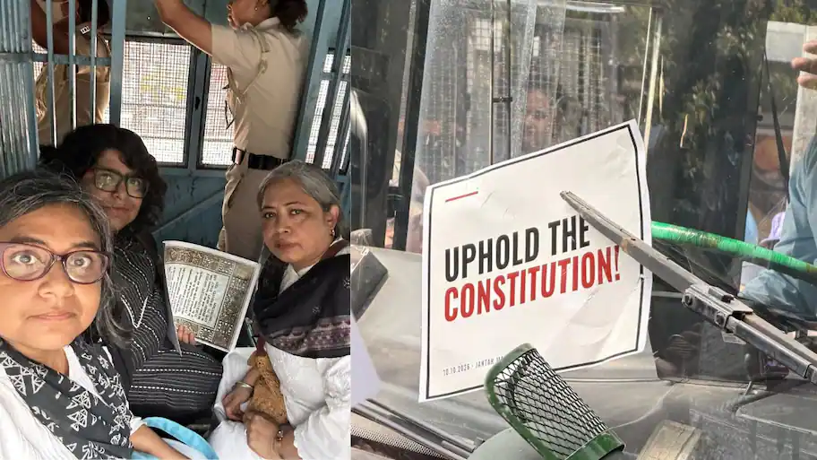 Delhi Police have detained lawyers protesting against Chief Election Commissioner (CEC) Gyanesh