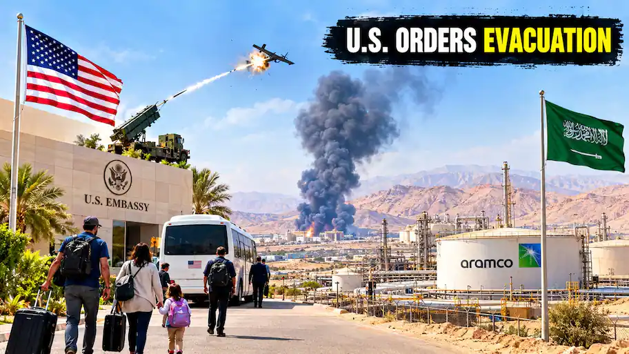 US orders embassy staff departure from Saudi Arabia following fatal Houthi drone strike near Aramco
