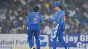 Skipper Smriti Mandhana and Shafali Verma guided Team India to a nine-wicket victory over